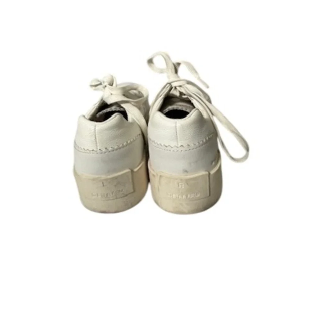 G-Star RAW Womens White Leather‎ Perforated Platform Sneakers Low Top Size 8 US